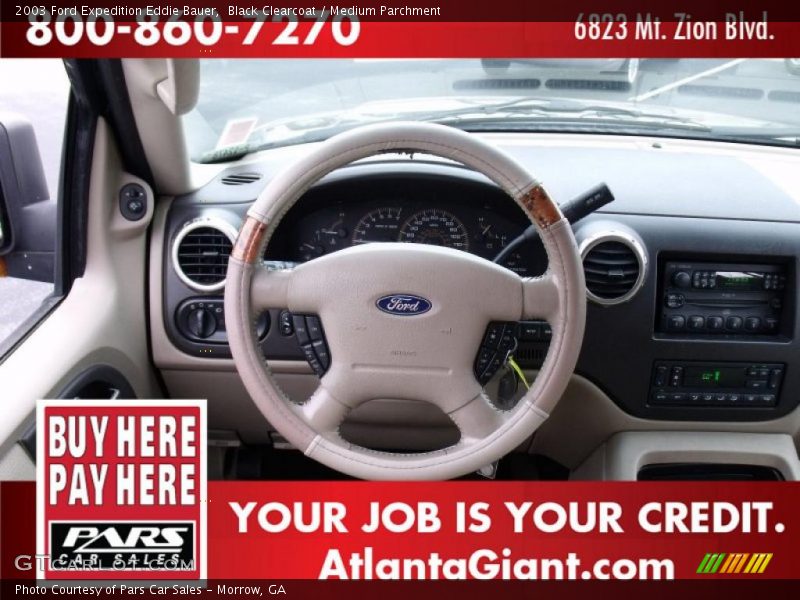 Black Clearcoat / Medium Parchment 2003 Ford Expedition Eddie Bauer