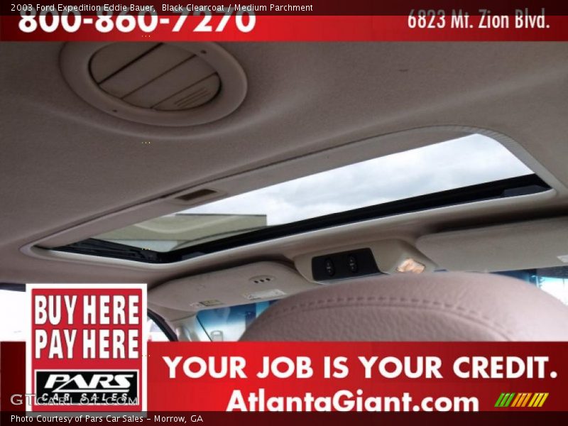 Black Clearcoat / Medium Parchment 2003 Ford Expedition Eddie Bauer