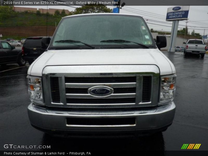 Oxford White / Medium Flint 2010 Ford E Series Van E250 XL Commericial
