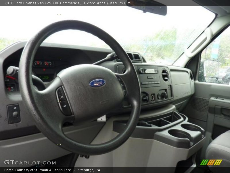 Oxford White / Medium Flint 2010 Ford E Series Van E250 XL Commericial
