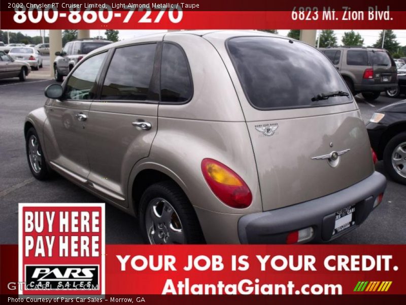 Light Almond Metallic / Taupe 2002 Chrysler PT Cruiser Limited