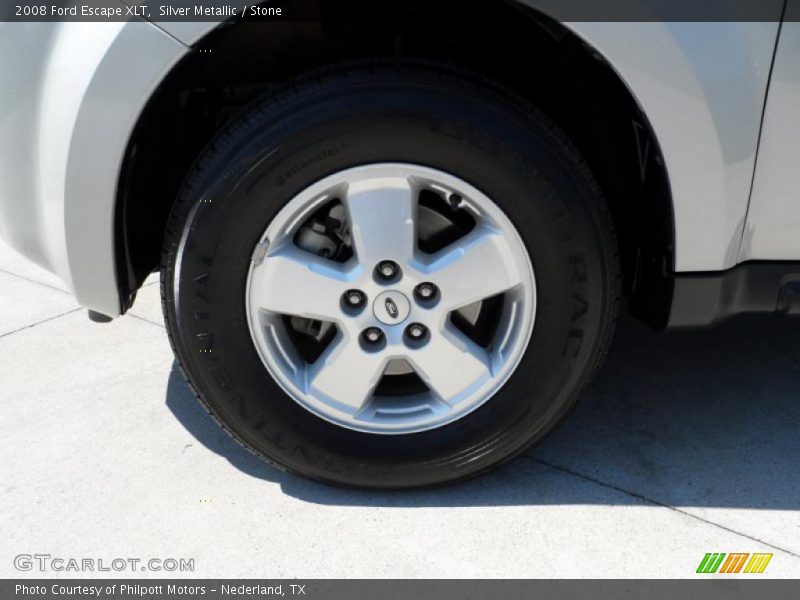 Silver Metallic / Stone 2008 Ford Escape XLT