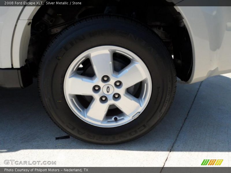 Silver Metallic / Stone 2008 Ford Escape XLT