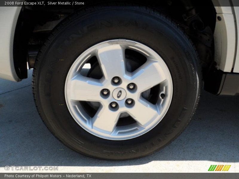 Silver Metallic / Stone 2008 Ford Escape XLT
