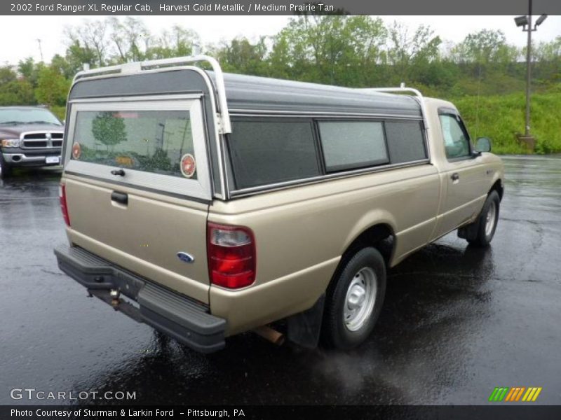 Harvest Gold Metallic / Medium Prairie Tan 2002 Ford Ranger XL Regular Cab