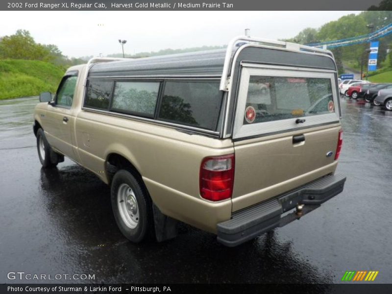 Harvest Gold Metallic / Medium Prairie Tan 2002 Ford Ranger XL Regular Cab