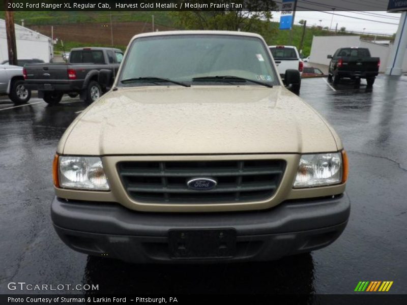 Harvest Gold Metallic / Medium Prairie Tan 2002 Ford Ranger XL Regular Cab