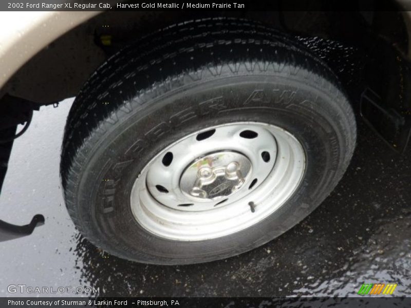 Harvest Gold Metallic / Medium Prairie Tan 2002 Ford Ranger XL Regular Cab