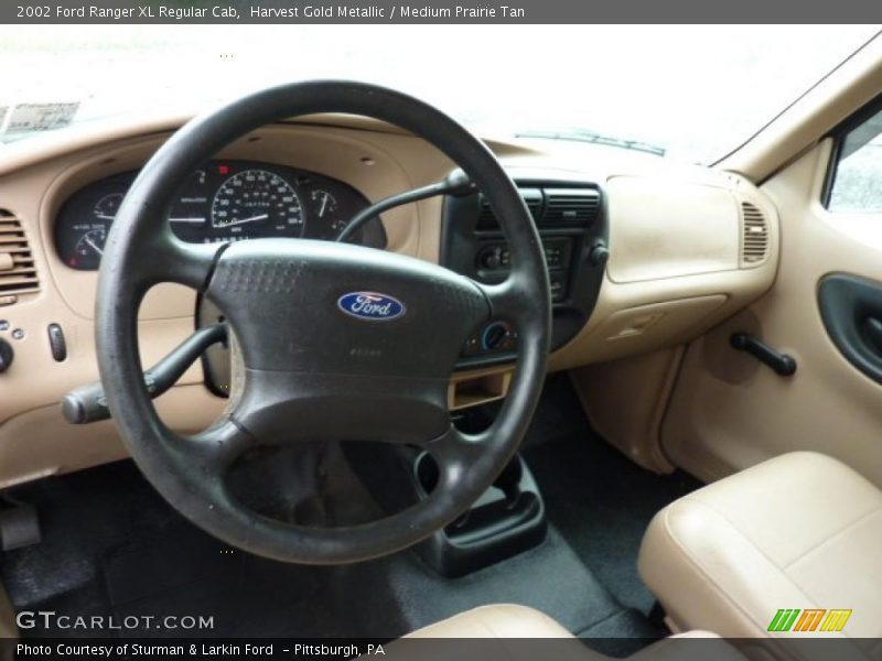 Harvest Gold Metallic / Medium Prairie Tan 2002 Ford Ranger XL Regular Cab