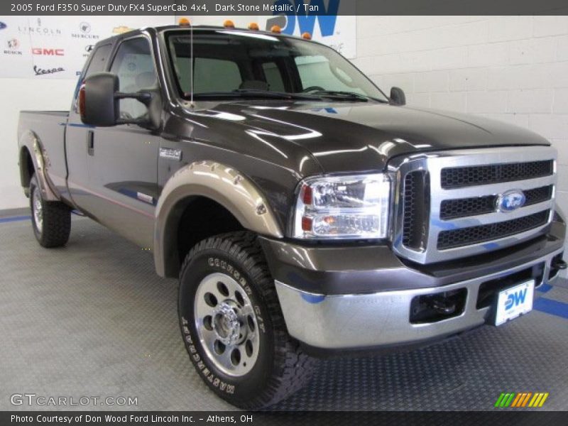 Dark Stone Metallic / Tan 2005 Ford F350 Super Duty FX4 SuperCab 4x4