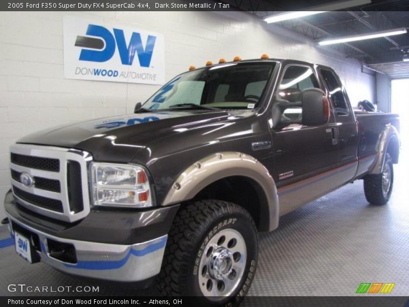 Dark Stone Metallic / Tan 2005 Ford F350 Super Duty FX4 SuperCab 4x4