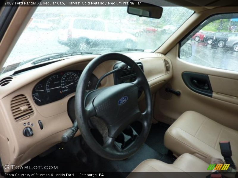 Harvest Gold Metallic / Medium Prairie Tan 2002 Ford Ranger XL Regular Cab