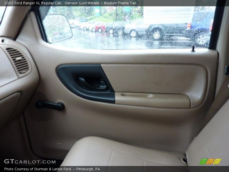 Harvest Gold Metallic / Medium Prairie Tan 2002 Ford Ranger XL Regular Cab