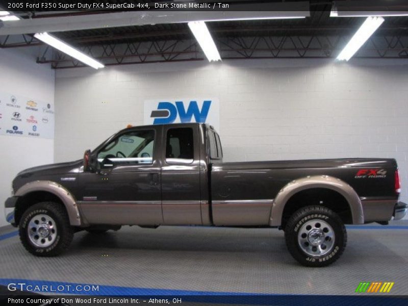 Dark Stone Metallic / Tan 2005 Ford F350 Super Duty FX4 SuperCab 4x4