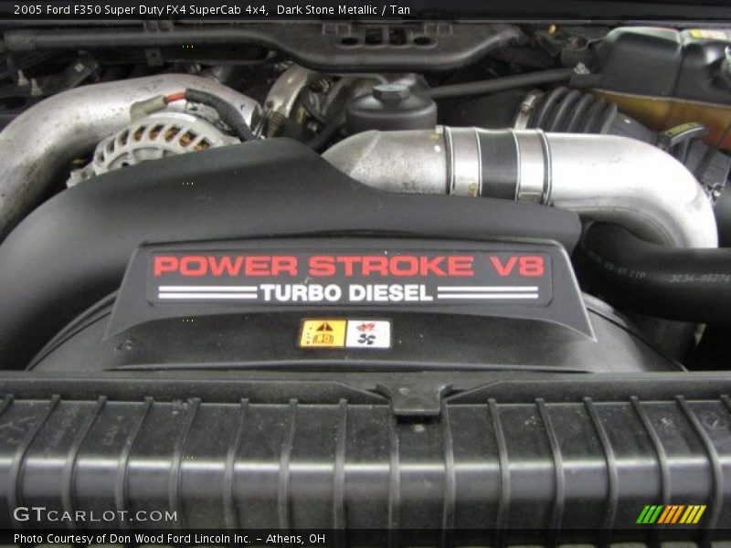 Dark Stone Metallic / Tan 2005 Ford F350 Super Duty FX4 SuperCab 4x4