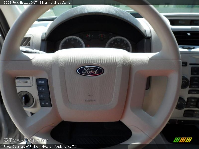 Silver Metallic / Stone 2008 Ford Escape XLT