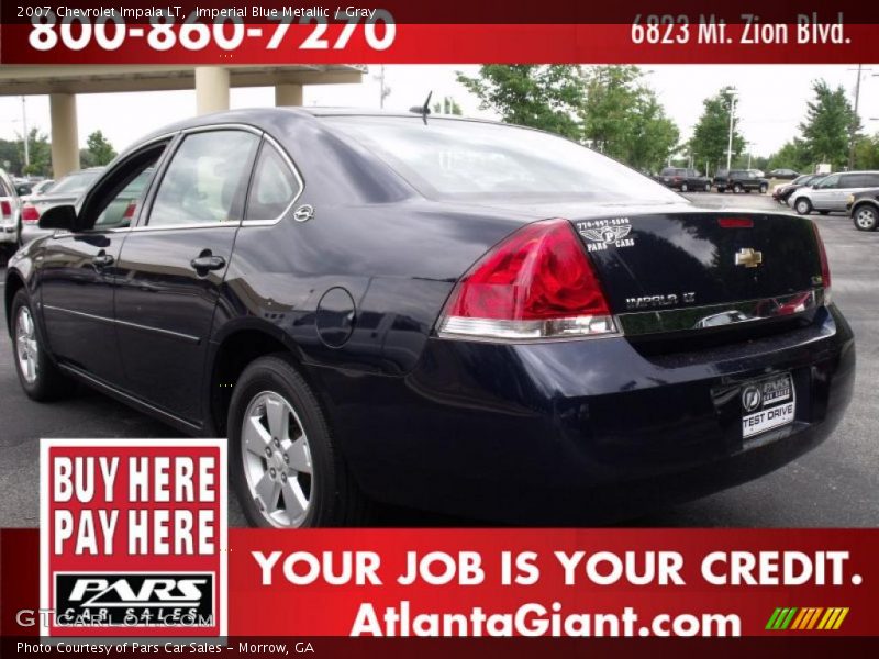 Imperial Blue Metallic / Gray 2007 Chevrolet Impala LT