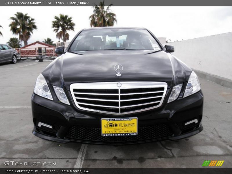 Black / Black 2011 Mercedes-Benz E 350 Sedan