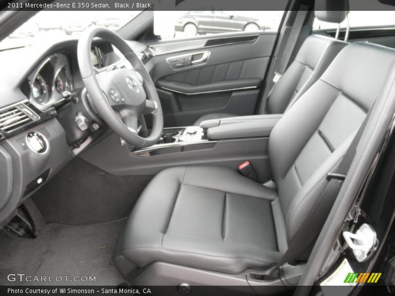 Black / Black 2011 Mercedes-Benz E 350 Sedan