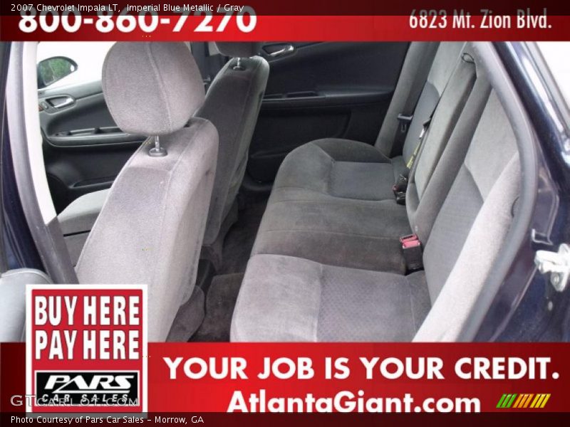 Imperial Blue Metallic / Gray 2007 Chevrolet Impala LT