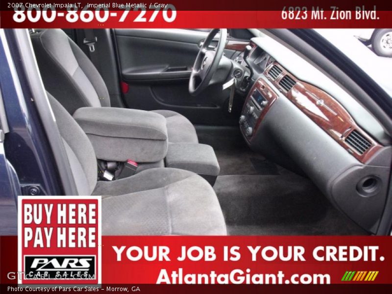Imperial Blue Metallic / Gray 2007 Chevrolet Impala LT