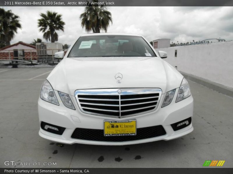 Arctic White / Almond/Black 2011 Mercedes-Benz E 350 Sedan