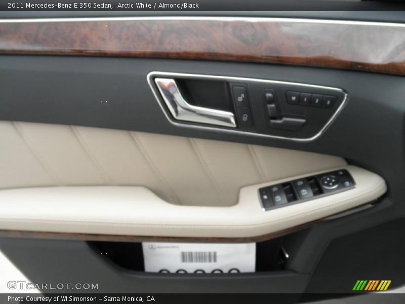 Arctic White / Almond/Black 2011 Mercedes-Benz E 350 Sedan