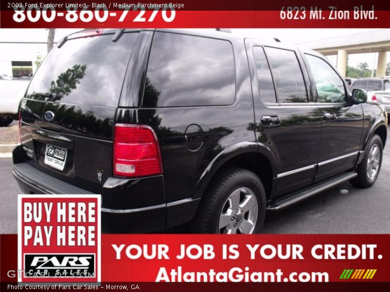 Black / Medium Parchment Beige 2003 Ford Explorer Limited