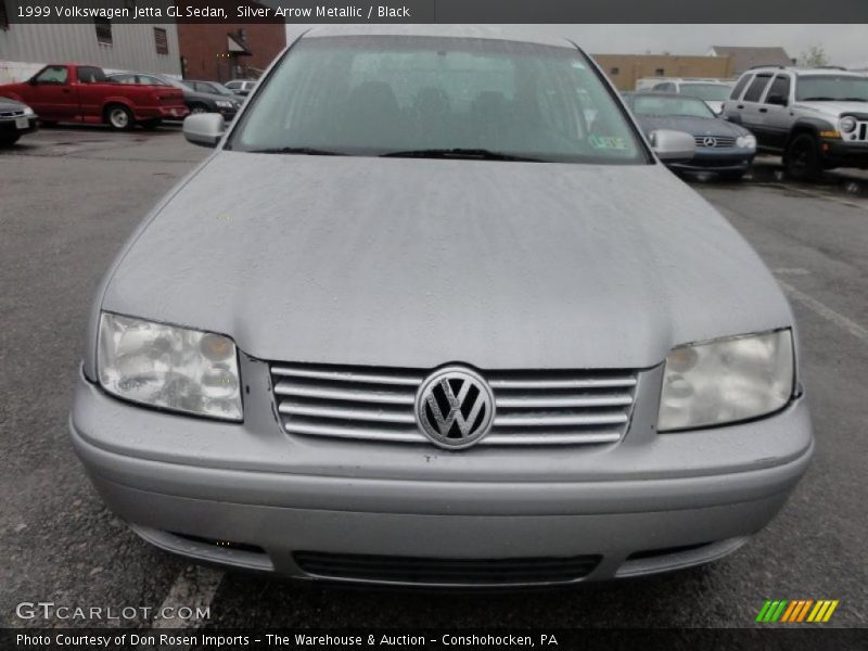 Silver Arrow Metallic / Black 1999 Volkswagen Jetta GL Sedan