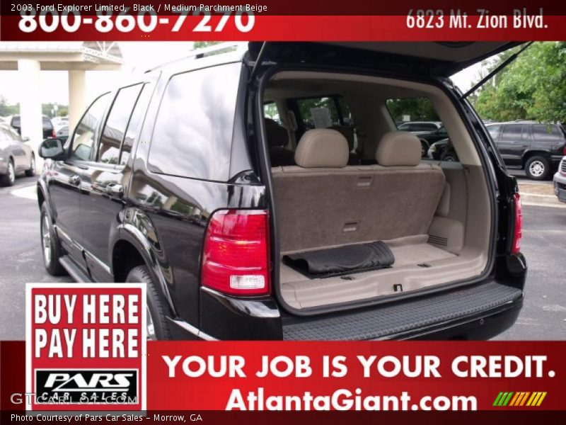 Black / Medium Parchment Beige 2003 Ford Explorer Limited