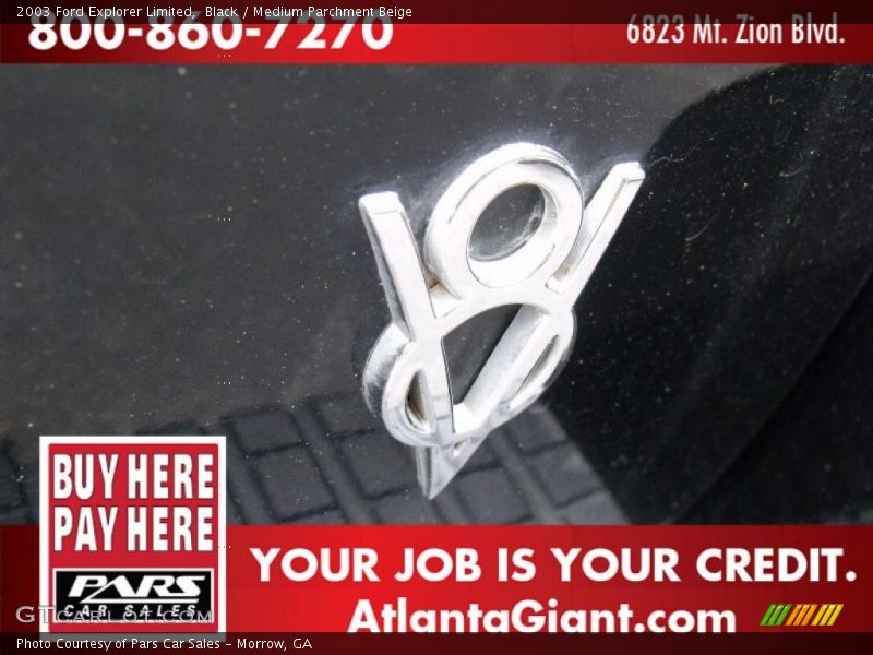 Black / Medium Parchment Beige 2003 Ford Explorer Limited