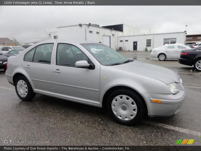 Silver Arrow Metallic / Black 1999 Volkswagen Jetta GL Sedan