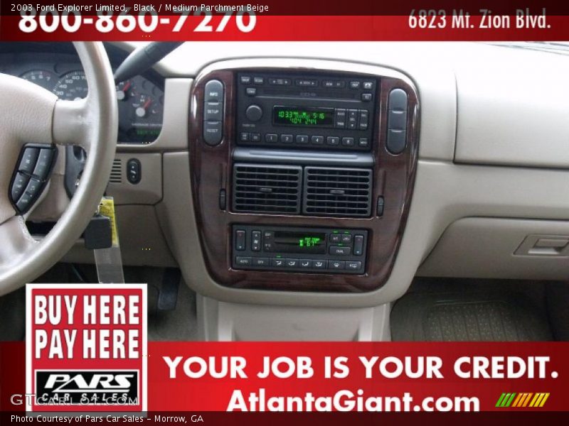 Black / Medium Parchment Beige 2003 Ford Explorer Limited