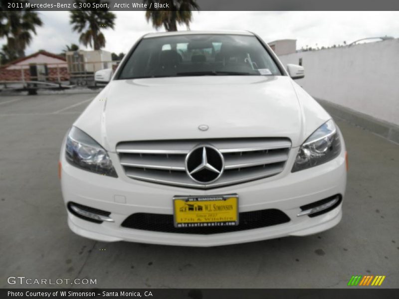 Arctic White / Black 2011 Mercedes-Benz C 300 Sport