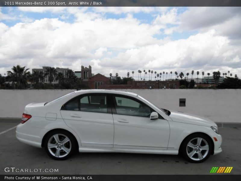 Arctic White / Black 2011 Mercedes-Benz C 300 Sport