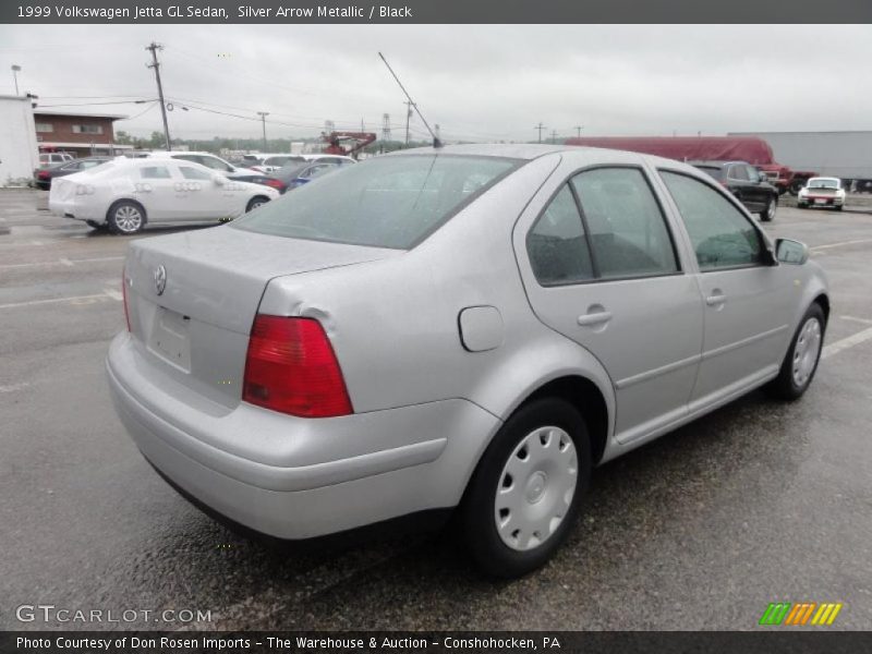 Silver Arrow Metallic / Black 1999 Volkswagen Jetta GL Sedan