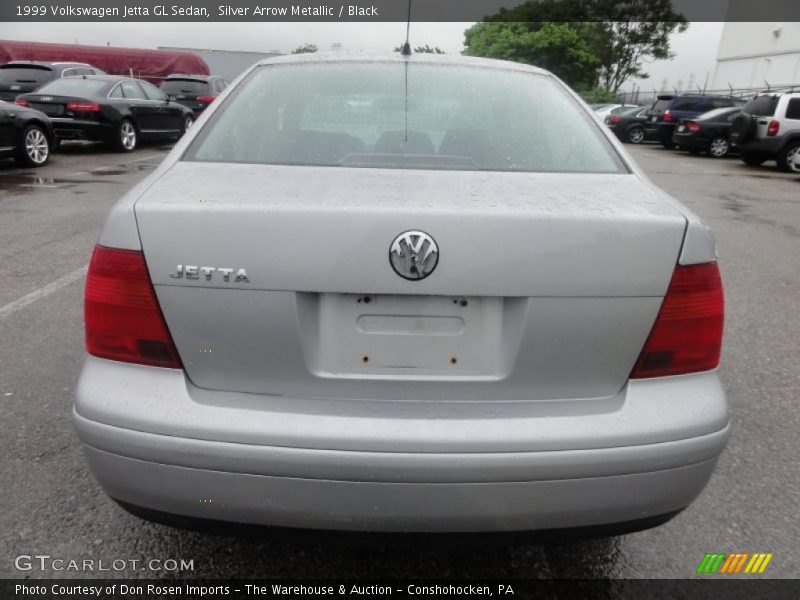 Silver Arrow Metallic / Black 1999 Volkswagen Jetta GL Sedan