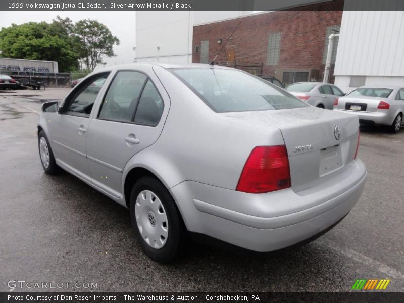 Silver Arrow Metallic / Black 1999 Volkswagen Jetta GL Sedan