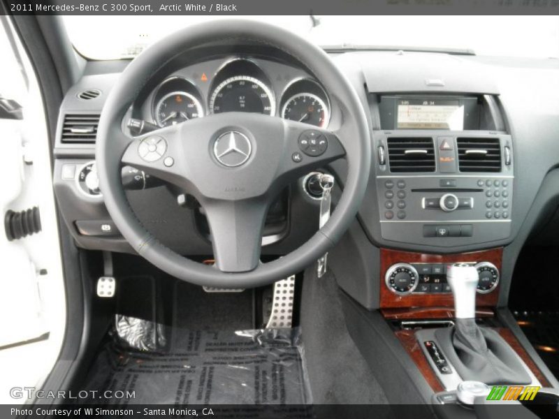 Arctic White / Black 2011 Mercedes-Benz C 300 Sport