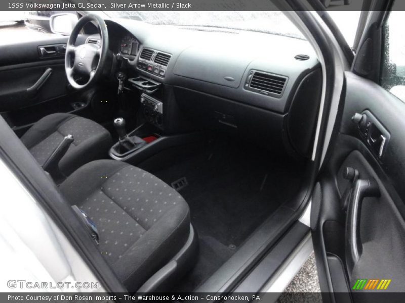 Silver Arrow Metallic / Black 1999 Volkswagen Jetta GL Sedan