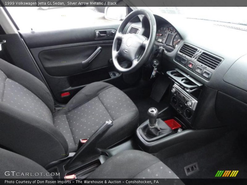 Silver Arrow Metallic / Black 1999 Volkswagen Jetta GL Sedan