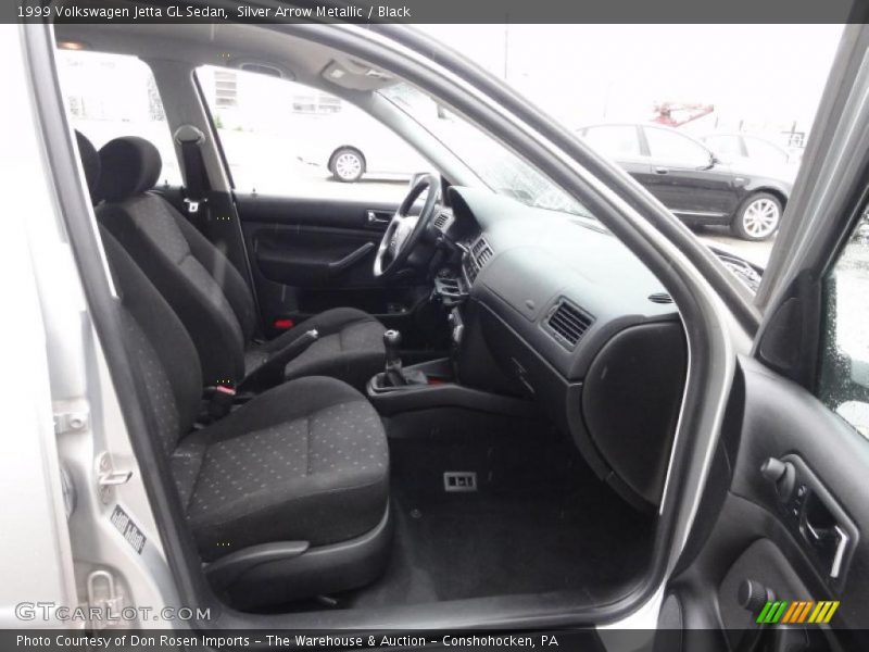Silver Arrow Metallic / Black 1999 Volkswagen Jetta GL Sedan