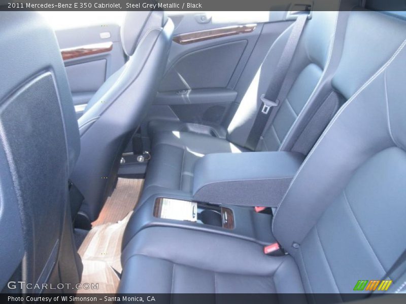 Steel Grey Metallic / Black 2011 Mercedes-Benz E 350 Cabriolet