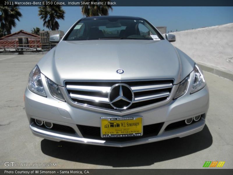 Iridium Silver Metallic / Black 2011 Mercedes-Benz E 350 Coupe