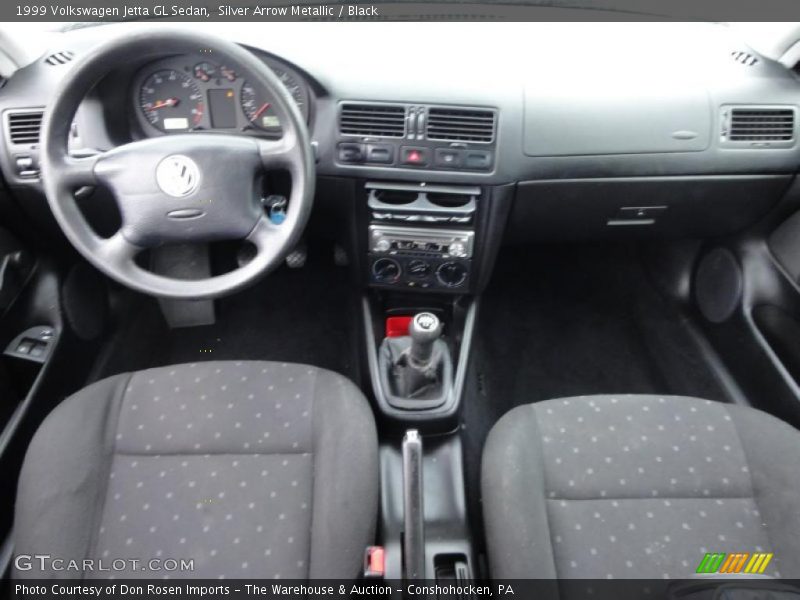 Silver Arrow Metallic / Black 1999 Volkswagen Jetta GL Sedan