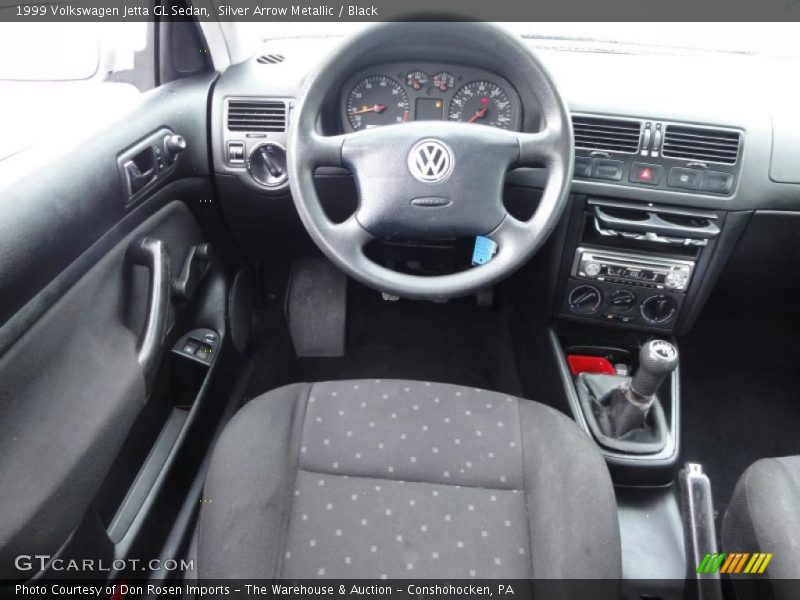 Silver Arrow Metallic / Black 1999 Volkswagen Jetta GL Sedan