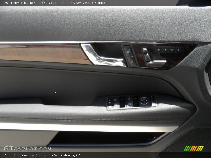Iridium Silver Metallic / Black 2011 Mercedes-Benz E 350 Coupe