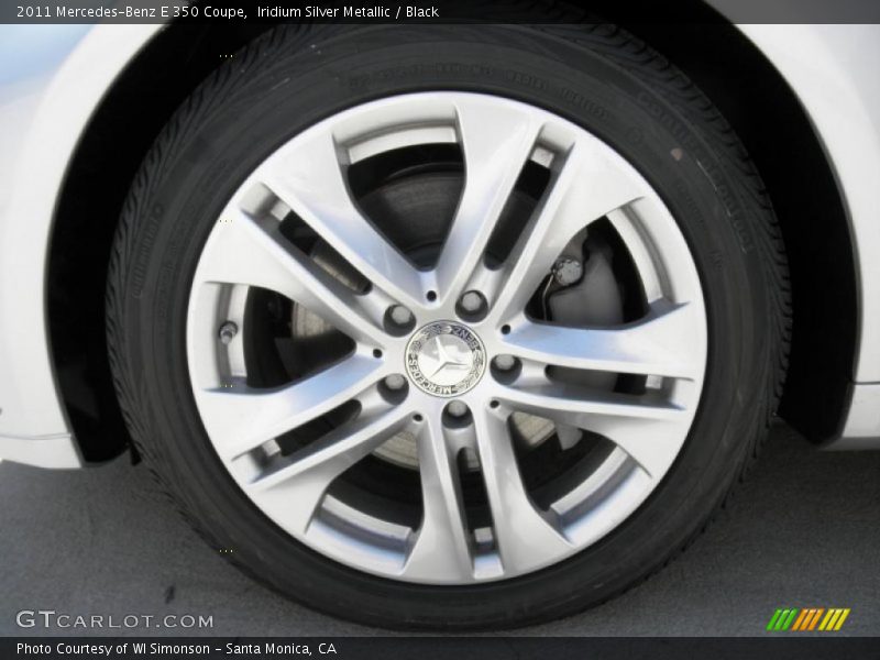 Iridium Silver Metallic / Black 2011 Mercedes-Benz E 350 Coupe