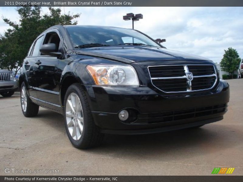 Brilliant Black Crystal Pearl / Dark Slate Gray 2011 Dodge Caliber Heat