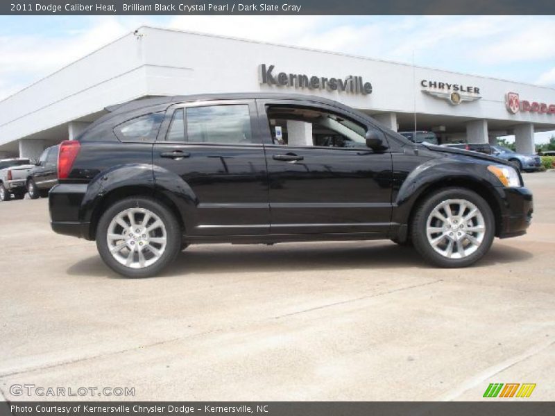 Brilliant Black Crystal Pearl / Dark Slate Gray 2011 Dodge Caliber Heat